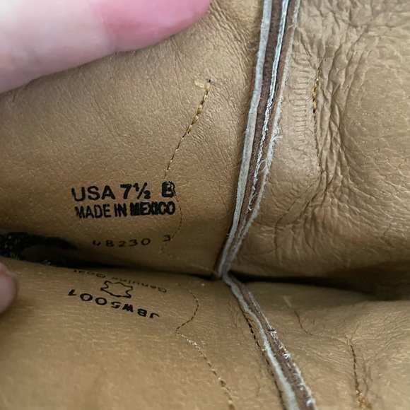 J.B. Dillion Leather Cowboy Boots 7.5 - Picture 5 of 6